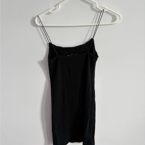Zara Black Mini Dress with Spaghetti Straps - Picture 3 of 4